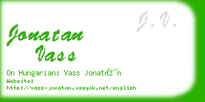 jonatan vass business card